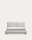 Elerio ecru chenille bed for 150 x 200cm mattress