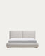 Elerio ecru chenille bed for 160 x 200cm mattress