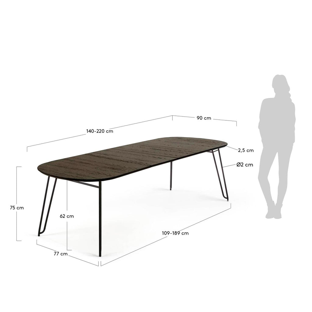 Extendable Milian table 140 (220) x 90 cm