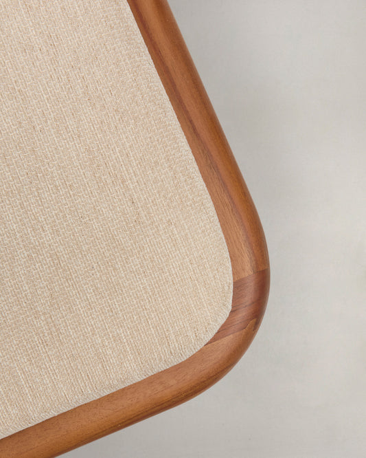 Turqueta double sun lounger made of FSC 100% solid teak wood