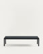 Sorells coffee table in grey aluminum 63 x 144,6 cm