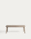 Izola extendable outdoor table in aluminium with taupe finish 220 (280) x 100 cm