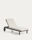 Kionia graphite aluminium sun lounger.