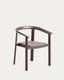 Erice stackable outdoor chair in aluminium and brown rope