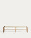 Alipa bench in FSC 100% solid acacia wood and ecru rope cord 180 cm