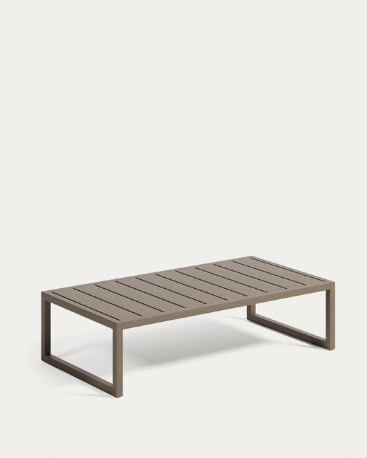 Comova 100% outdoor coffee table made from green aluminium, 60 x 114 cm