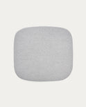 Joncols chair cushion in grey, 43 x 41 cm