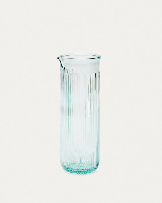 Milma transparent recycled glass jug