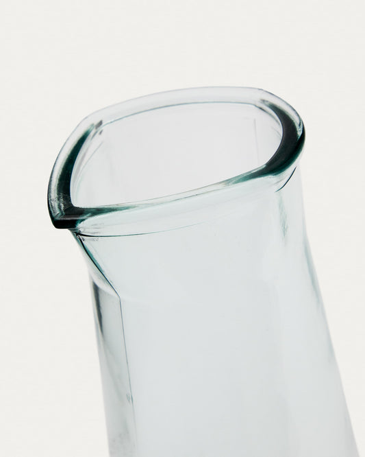 Izai transparent recycled glass jug