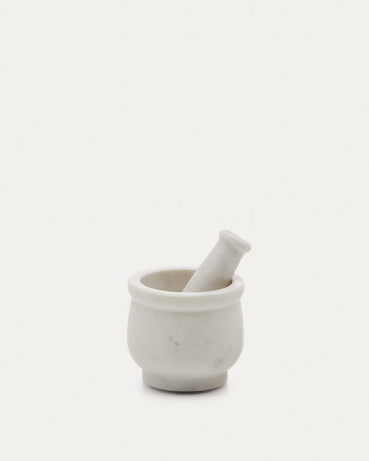 Ecin white marble mortar