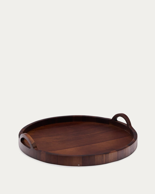 Zoa tray made of acacia wood in a dark finish FSC 100%