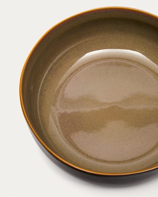 Large brown ceramic Uilo bowl