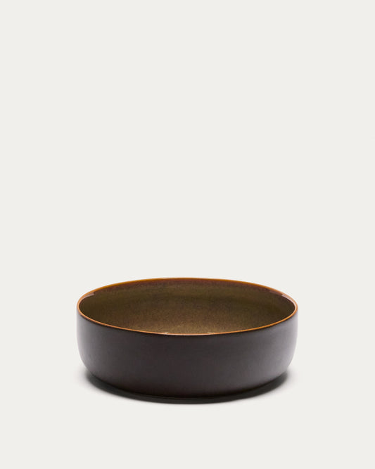 Large brown ceramic Uilo bowl