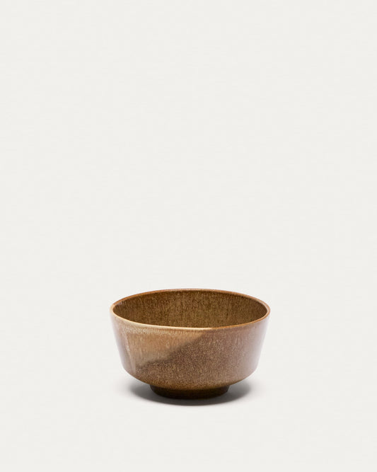 Brown ceramic Nagoli bowl