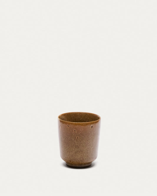 Brown ceramic Nagoli cup