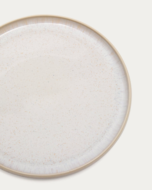 White ceramic Uilo flat plate