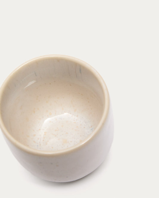 Low white ceramic Uilo cup