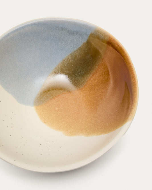 Large multicoloured ceramic Miglo bowl