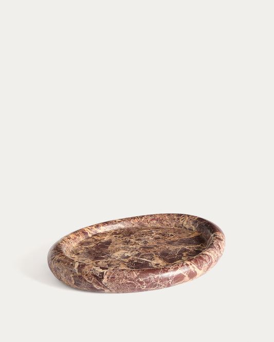 Lenorel tray in maroon marble 30 x 23 cm