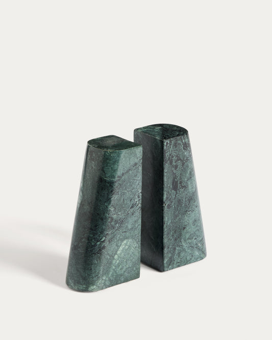 Serela bookend in green marble