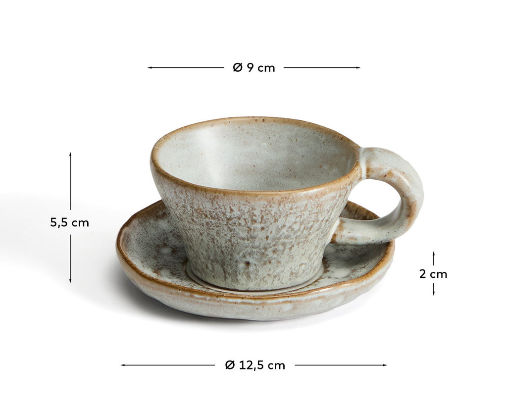 Alenia mug in grey ceramic