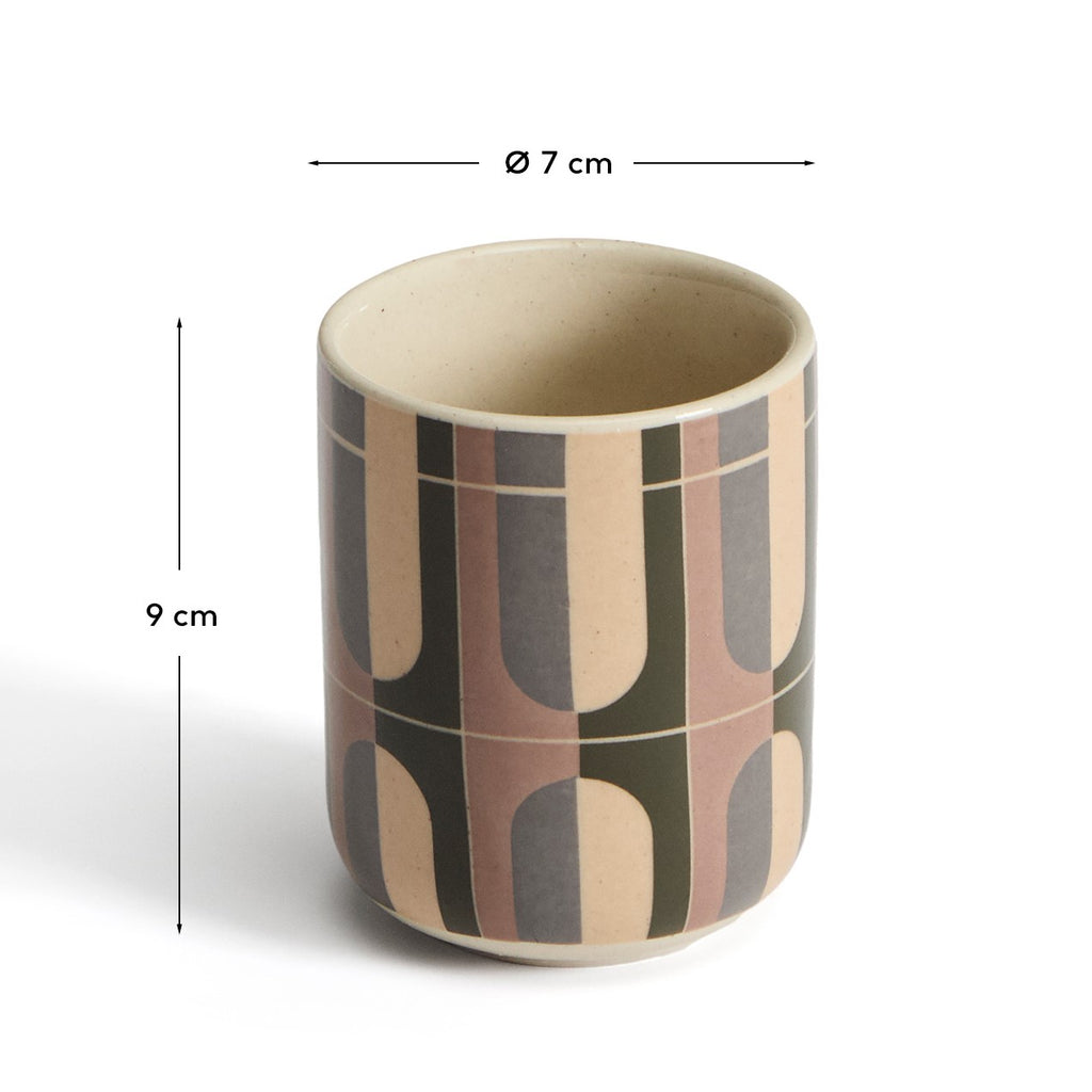 Julnet mug in brown ceramic