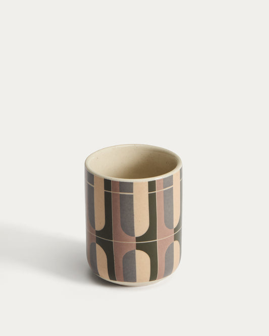 Julnet mug in brown ceramic