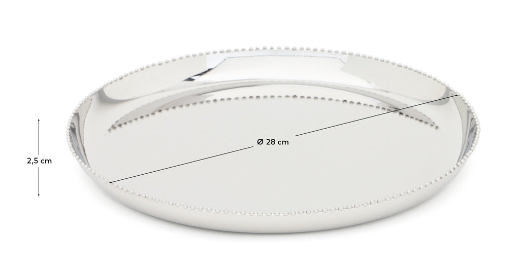 Nirela stainless steel tray Ø 28cm