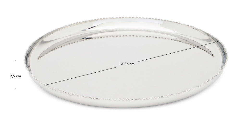 Nirela stainless steel tray Ø 36cm