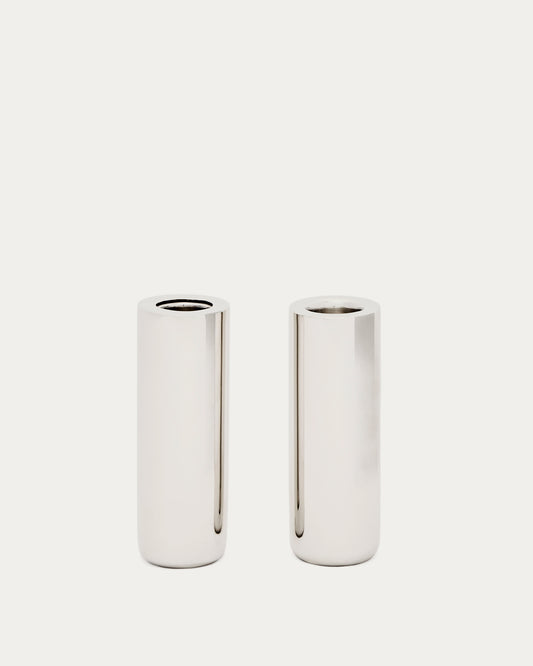 Nirela set of 2 candle holders 11cm