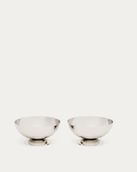 Nirela set of 2 stainless steel bowls