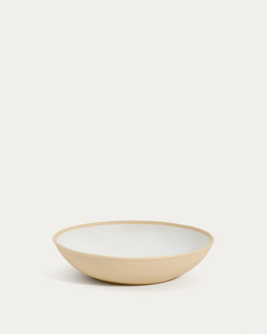 Beige Azir ceramic soup bowl