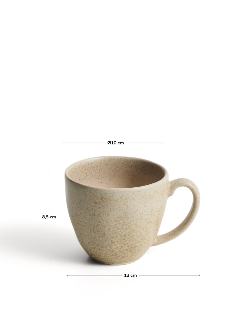 Sarel beige ceramic mug