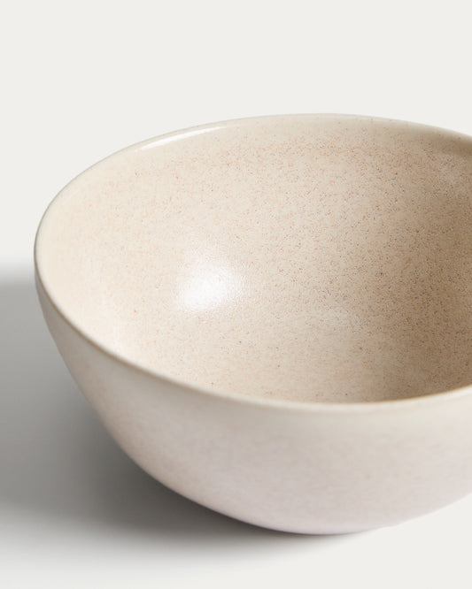 Sermin beige ceramic bowl