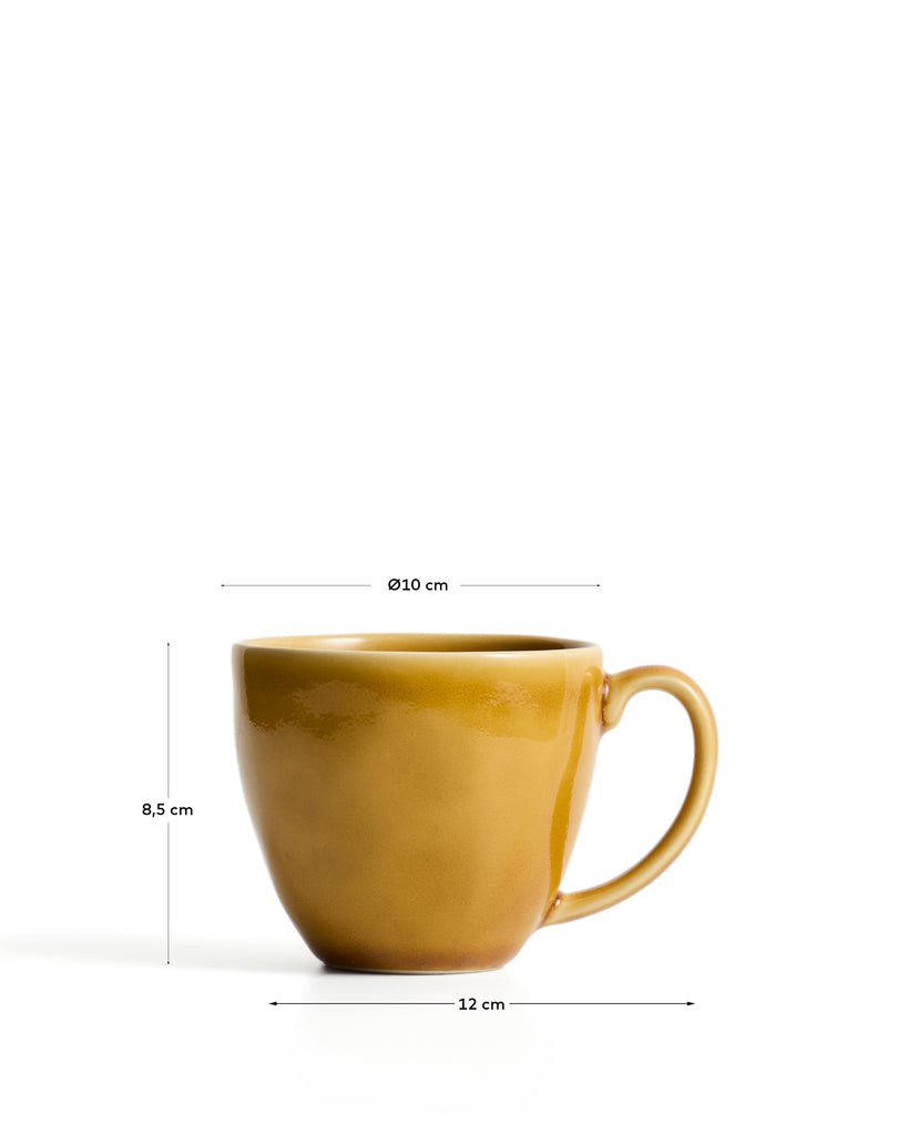 Selune yellow ceramic mug
