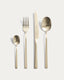 Dilora 16-piece stainless steel cutlery set with a matte gold finish