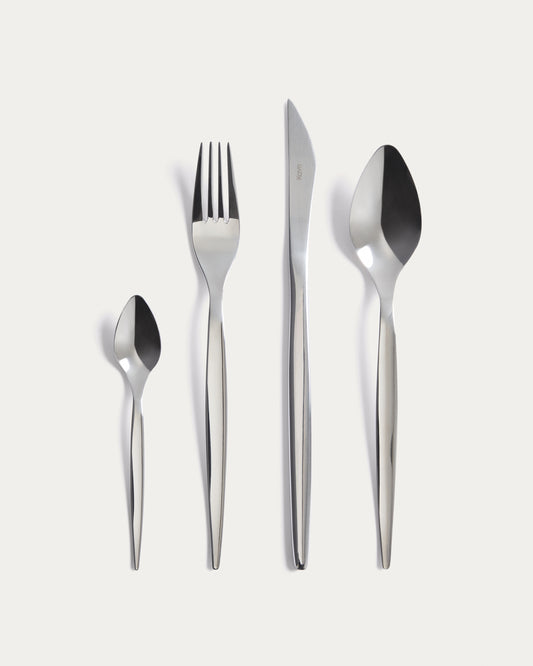 Selua 16-piece stainless steel cutlery set with a glossy finish