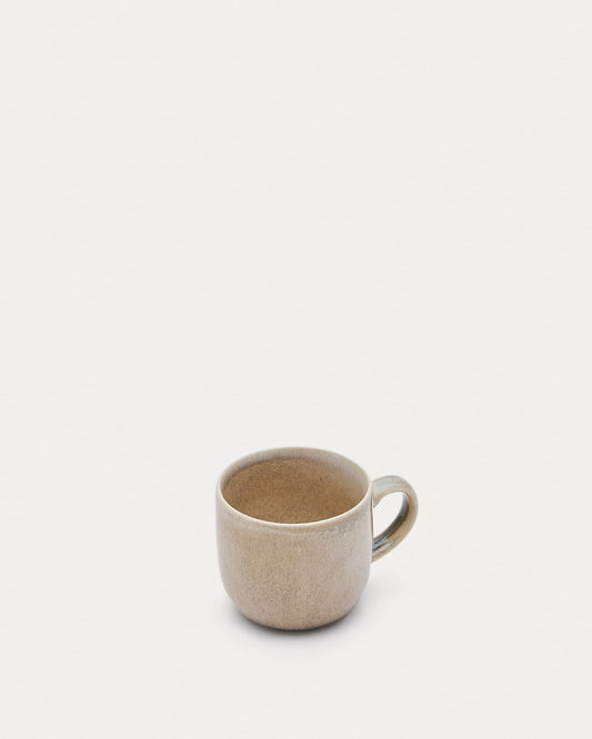 Lauriana beige ceramic mug