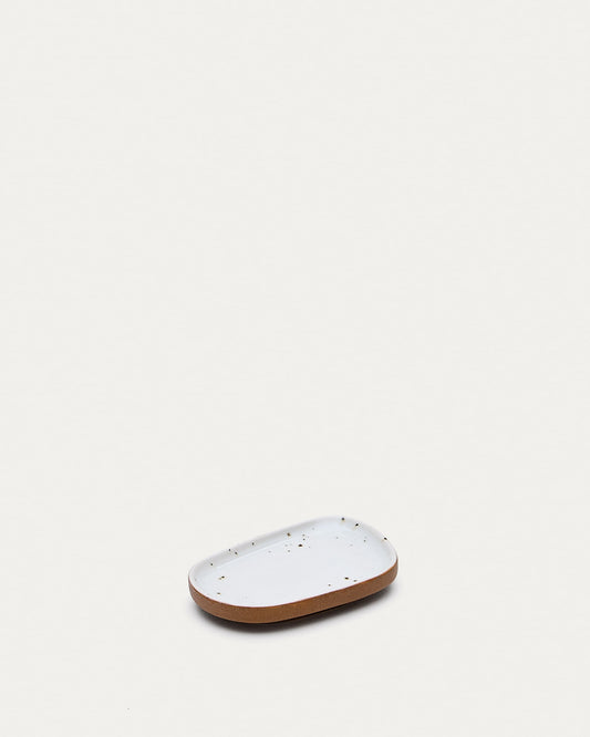 Publia small white ceramic dish