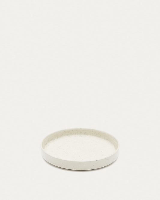 Setisa white, ceramic dessert plate