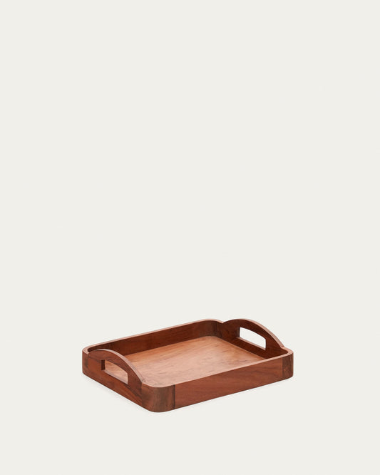 Elissa acacia wood small serving tray