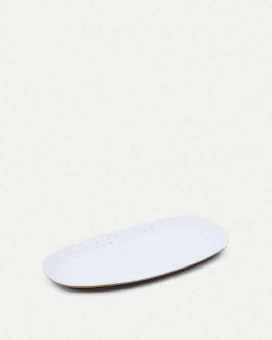 Publia large white ceramic dish