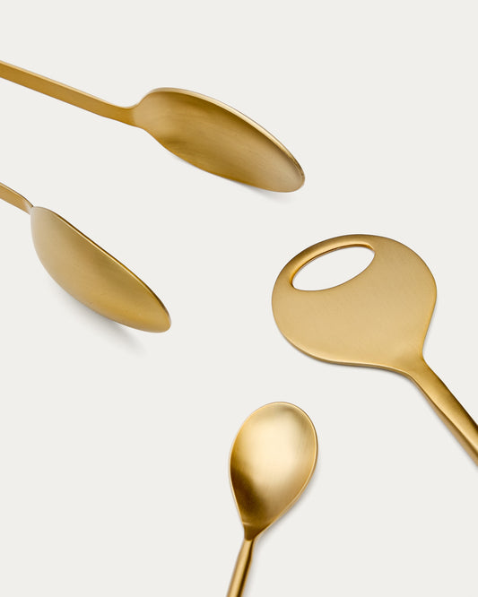 Aruc set of cocktail utensils in gold-coloured stainless steel