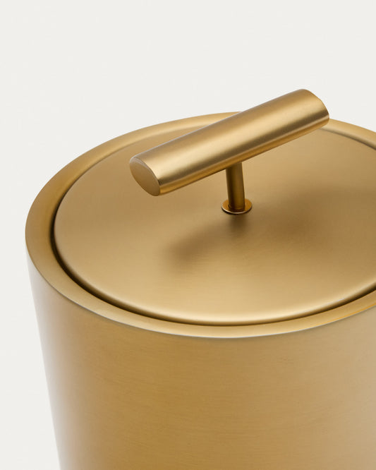 Aruc ice bucket made of gold-coloured stainless steel