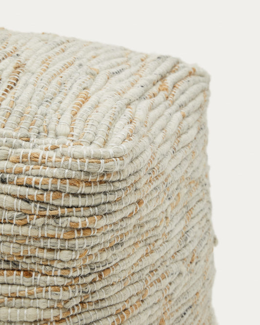 Selise pouffe made from natural jute 45 x 45 cm