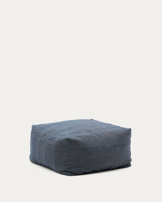 Vedell blue pouffe 100% PET 60 x 60 x 40 cm