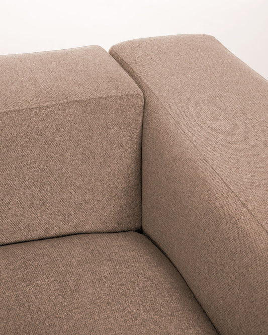 Blok 3 seater sofa in pink 240 cm