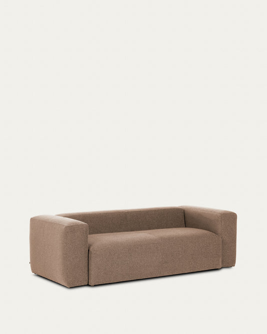 Blok 3 seater sofa in pink 240 cm