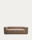 Blok brown chenille 3-seater sofa 240cm FSC Mix Credit