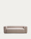 Blok beige green chenille 3-seater sofa 240cm FSC Mix Credit